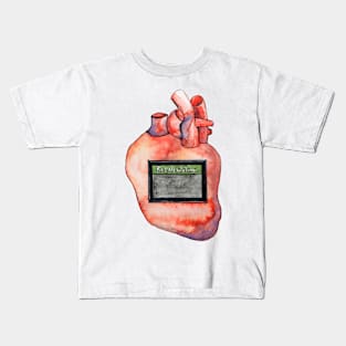 Lost Heart Illustration, Tech and Anatomy Kids T-Shirt